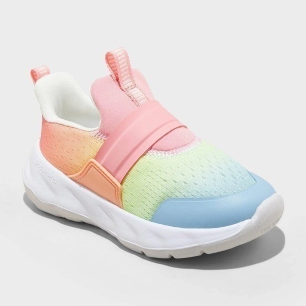 Toddler All In Motion Multi Dannie Slip-On Sneakers 6T New With Tags